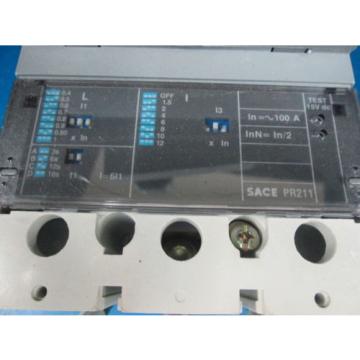 ABB Control SACE-S4 Type: S4N 3-Pole Unit Circuit Breaker 250A 600VAC NO. M-1161