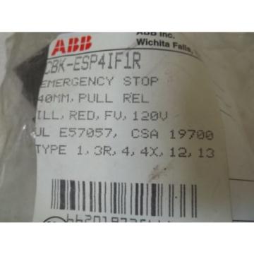 ABB CBK-ESP4IFIR EMERGENCY STOP *NEW IN A BAG*