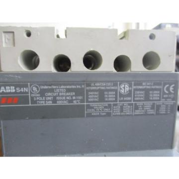 ABB S4N SACE PR211 100 AMP CIRCUIT BREAKER AB00630766