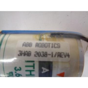 ABB 3HAB 2038-1 REV 4 3.6V LITHIUM BATTERY- CLEAN - USED - FREE SHIPPING!!!!