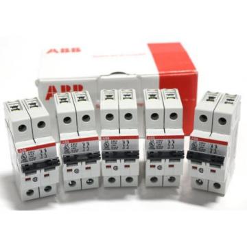 Lot of 5 ABB S 202U-K5 Moulded Case Circuit Breakers - New