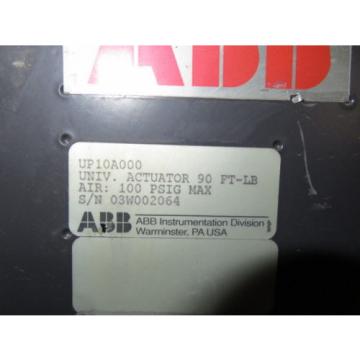 ABB Universal Pneumatic Actuator 90 FT-LB , 100 psig Max  ***SKU PT5756***