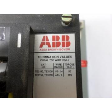 USED ABB CIRCUIT BREAKER TYPE ES  UXAB 727131 R 107   30 AMP 3 POLE 480 V