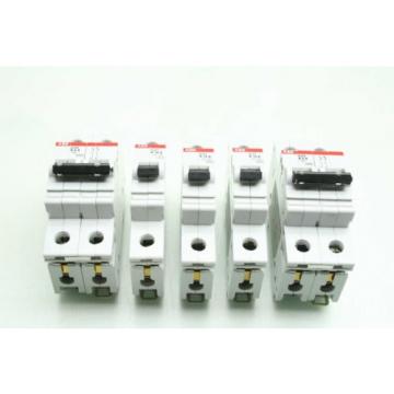 5 ABB Industrial Circuit Breaker Lot S272 K6A, S272 K4A, S271 K10A, S271 K16A