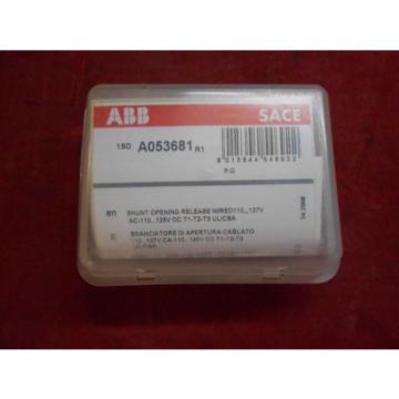 NEW  ABB SACE  1SDA053681  Shunt Opening Release Wired; 120VAC/125VDC KT3S4
