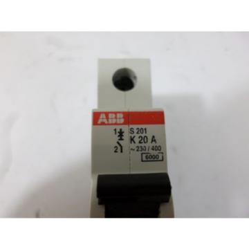 Used ABB S201 K 20A Circuit Breaker