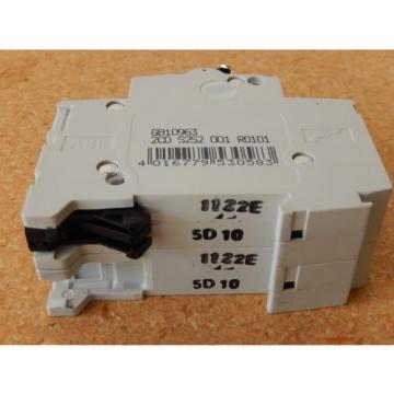 ABB S202 D10 2 Poles Circuit Breaker 10 Amp 277 480 Volt. NEW