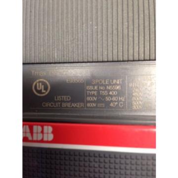 ABB Circuit Breaker Tmax T5S 400 T5SQ400TW 400amp 3 Pole