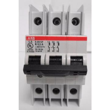 ABB 2CDS273317R0157 S 203UP - K0,5A Miniature Circuit Breaker 3P 0.5A