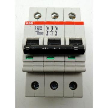 ABB K50A S283W 3-Pole Circuit Breaker