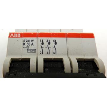 ABB K50A S283W 3-Pole Circuit Breaker