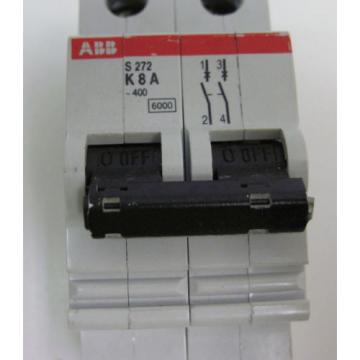 ABB MINI CIRCUIT BREAKER TYPE K TWO POLE 8A S272-K8