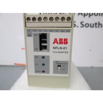ABB NFLN-01 FLN Adapter Module 24V 3W Din-Rail for VFD Drive