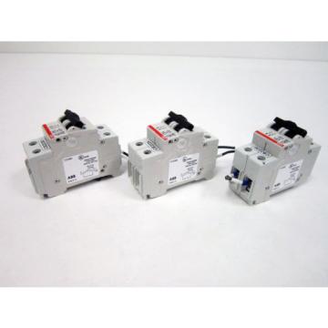 3x ABB S202U K10A HIGH PERFORMANCE CIRCUIT BREAKER 240VAC - PLASTIC CRACKED 3