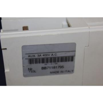 ABB SACE TMAX TS3L 50A BB71181795 CIRCUIT BREAKER E93565 600V 50 60Hz