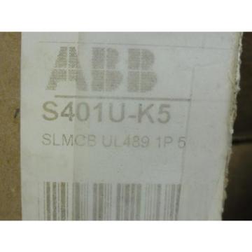 169651 New-No Box, ABB S401U-K5 Mini-Circuit Breaker, 5A, 1 Pole, 240V
