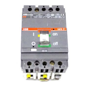 ABB Electric S1N Molded 3-Pole 30A Circuit Breaker SACE S1 277/480VAC