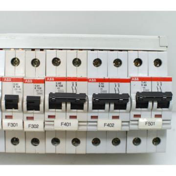 ABB Circuit Breaker Rail 120V Input 11x Outputs Surge Protected S281 S282 10A 6A