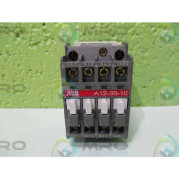 ABB CONTROL INC. A12-30-10-81 3-POLE, 11AMPS, 24VAC COIL CONTACTOR *NEW IN BOX*