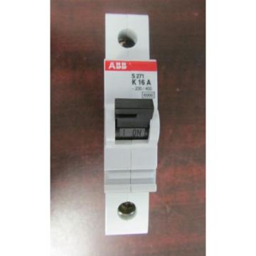 ABB Circuit Protector Single Pole 16 Amp S 271 K 16 A