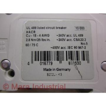 Asea Brown Broveri S-202-U-K3A ABB Circuit Breaker - Used