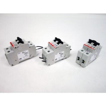 3x ABB S202U K10A HIGH PERFORMANCE CIRCUIT BREAKER 240VAC - PLASTIC CRACKED