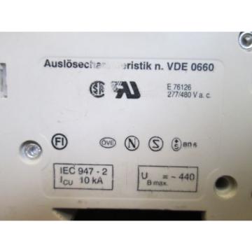 ABB Circuit Breaker S 273 20A 480V 3P Used