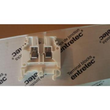 ABB / Entrelec 1SNA105051R2000 terminal blocks new in box  lot of 18 white