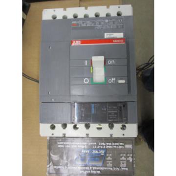 ABB S5N, 400 Amp 4 Pole 600V Circuit Breaker w/ 24v Shunt &amp; Aux - Warranty