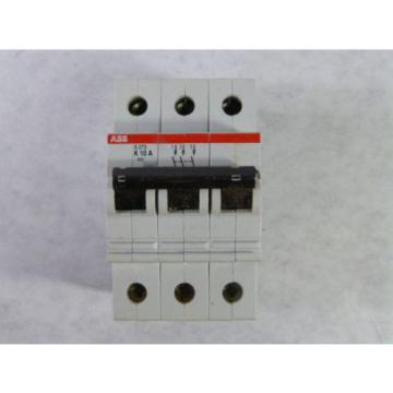 ABB S273K10A S273-K10A Circuit Breaker 10Amp 3Pole 277/480V  USED