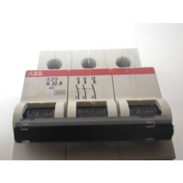 ABB S273 K32A S273K32A circuit breaker 3 pole *USED AND TESTED*