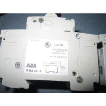 ABB S282-UX K4 A Circuit Breaker 2 Pole Unit