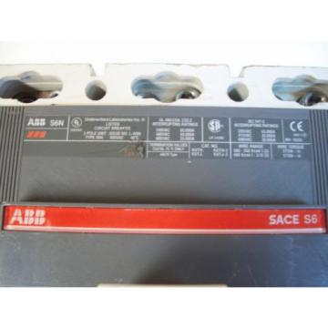 ABB S6N CIRCUIT BREAKER 600A SACE S6 3-POLE - USED - FREE SHIPPING