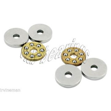 2 Thrust Bearing 2.5x6x3 Miniature Thrust Ball Bearings 18221