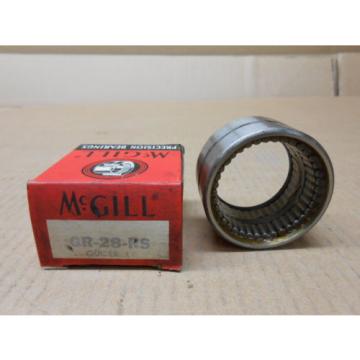 1 NIB MCGILL GR-28-RS GR28RS NEEDLE ROLLER BEARING SINGLE SEAL 1-3/8&#034; BORE