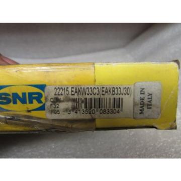 SNR NTN 22215EAKW33C3  SPHERICAL ROLLER BEARING NIB EAKB 33J30 A4
