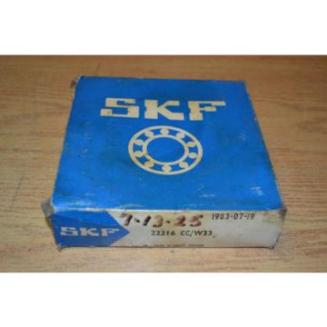 SKF 22216 CC/W33 spherical roller bearing OD : 140 mm X ID : 80 mm X W : 33 mm