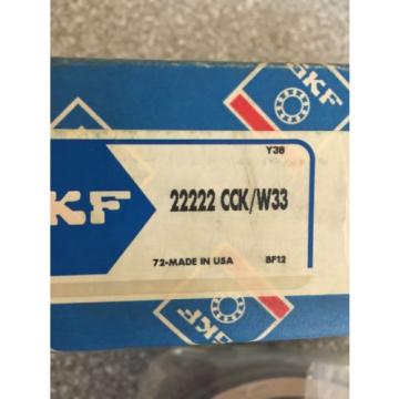 NEW IN BOX SKF SPHERICAL ROLLER BEARING 22222 CCK/W33