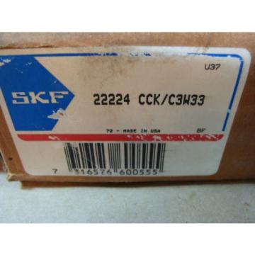 SKF 22224 CCK/C3W33 Spherical Roller Bearing 215 mm OD 120 mm ID Bore 58 mm Wide