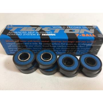 Seismic Self-aligning ball bearings Greece Tekton ABEC 7 Self-Aligning 7-Ball Skateboard Longboard Pro Bearings