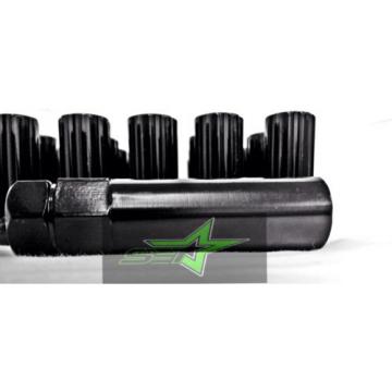 32 BLACK SPLINE LUGNUTS 9/16 | 1994-2010 DODGE RAM 2500 3500 AFTERMARKET WHEELS