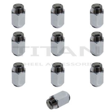 10 Piece Set Acorn Style Chrome Lug Nuts 12x1.5 Thread Pitch