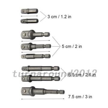 Portable 8pcs Balls Connecting Rod Adapter Sleeve Hex Nut Drill Home Tool