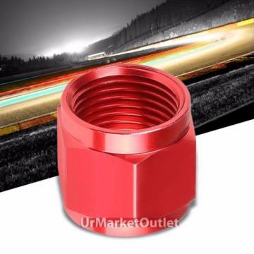 Red Aluminum Female Tube/Line Sleeve Nut Flare Oil/Fuel 8AN Fitting Adapter