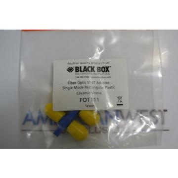 Black Box FOT111 Fiber Optic ST-ST Adapter Single Mode Ceramic Sleeve