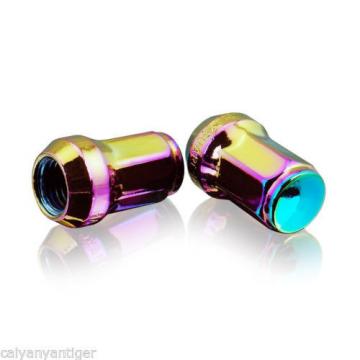 20*Colorful Chrome M12×1.5mm Lug Nuts Extended Racing Wheel Rim With Lock New!!!