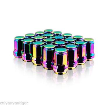 20*Colorful Chrome M12×1.5mm Lug Nuts Extended Racing Wheel Rim With Lock New!!!