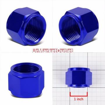 Blue Aluminum Female Tube/Line Sleeve Nut Flare Oil/Fuel 12AN Fitting Adapter