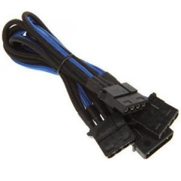 B0586097 CAVO BITFENIX MOLEX SU 3X MOLEX ADAPTER 55 CM - SLEEVED NERO/BLU