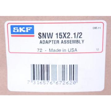 NEW NIB SKF SNW 15 x 2-1/2 Adapter Sleeve Assembly